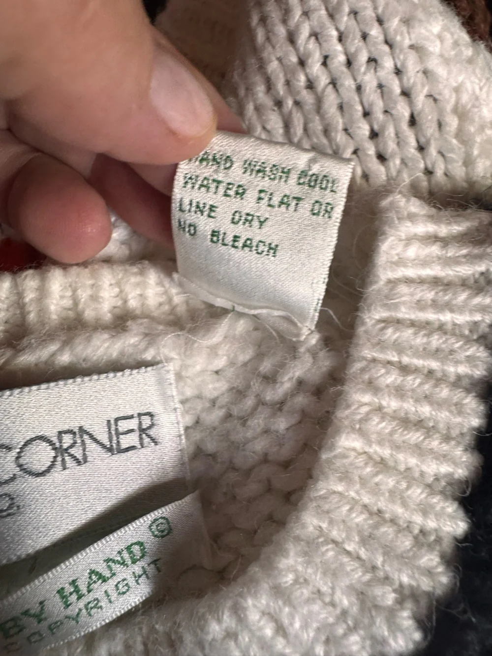 Vintage Casual Corner Hand Knit Pumpkin Halloween Ghosts Teacher Sweater Sz S - Picture 10 of 11